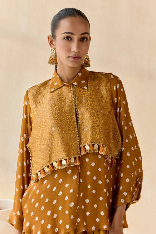 Pavirtra Mustard Co-ord Set