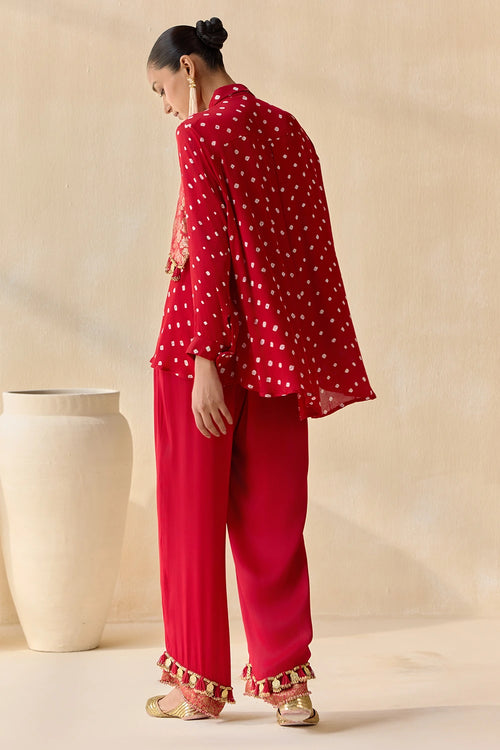 Pavitra Red Co-ord Set