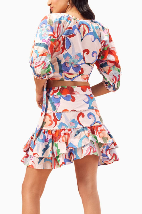 Evelyn White Lotus Co-ord Set
