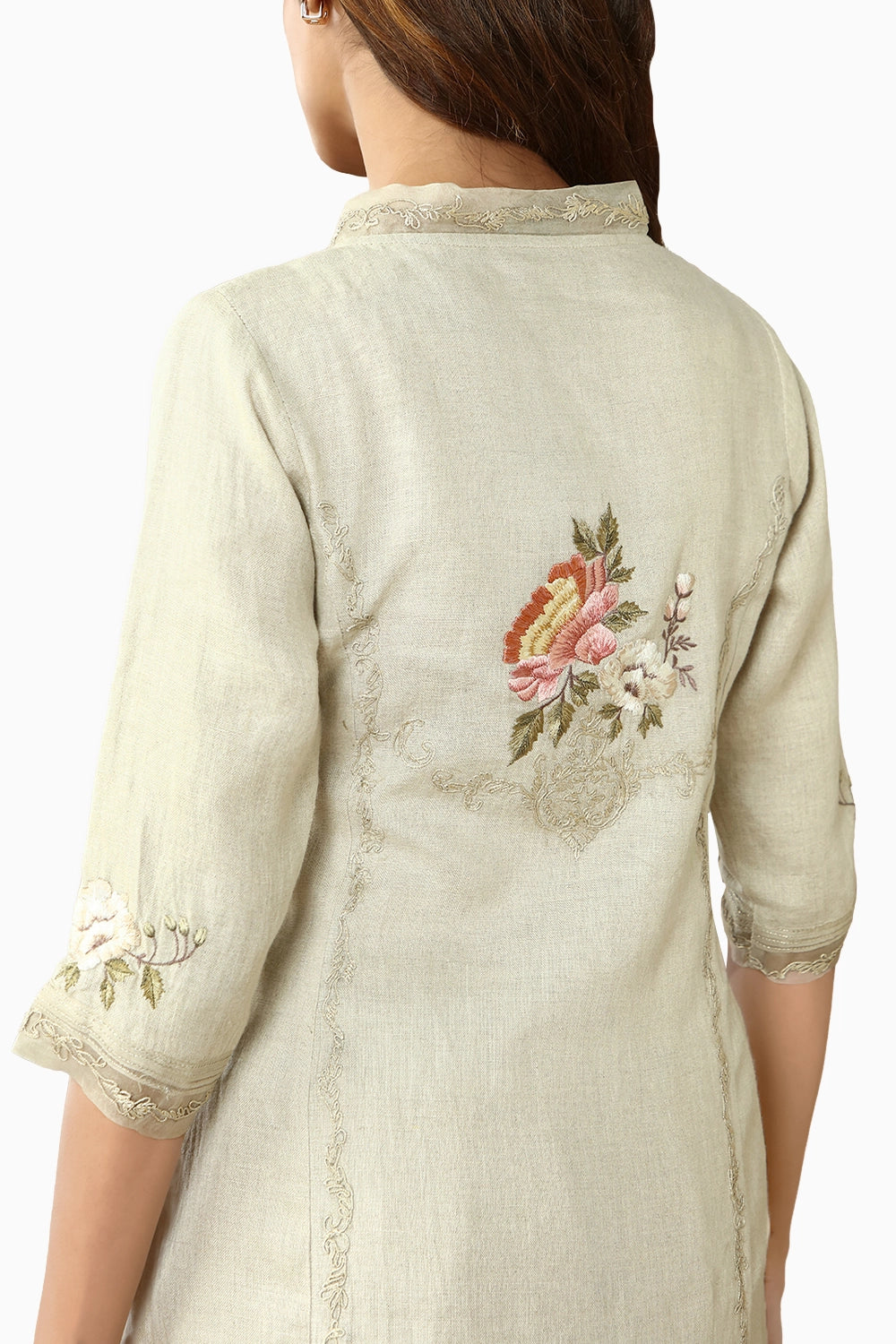 Natural Peony Parade Kurta Set