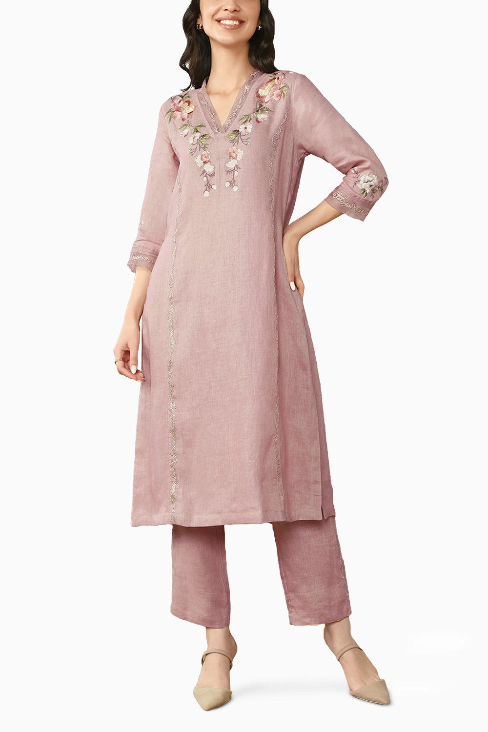 Quartz Peony Parade Kurta Set