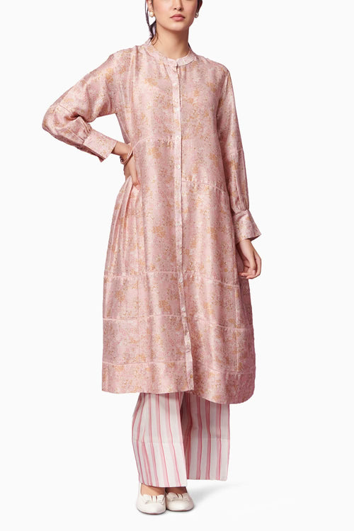 Petite Blooms Kurta and Trousers Coord Set