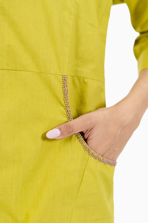 Lime Green Petunia Shirt