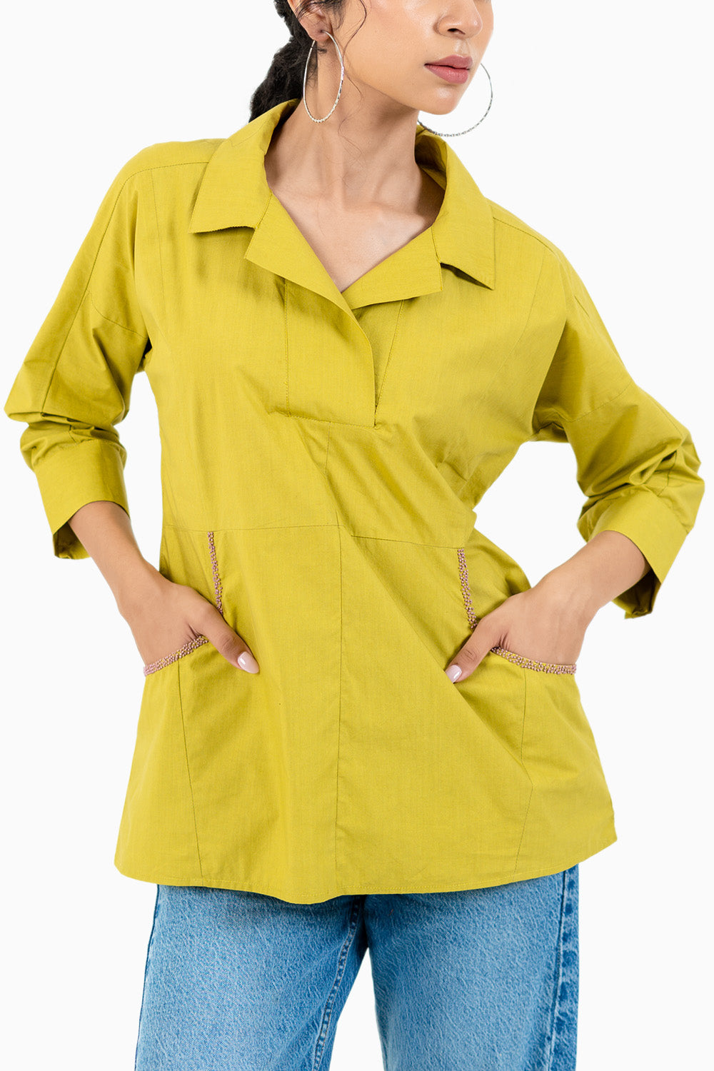 Lime Green Tulip Shirt