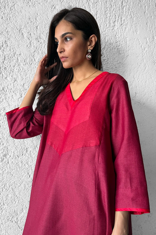 Pheran Yoke Shift Tunic