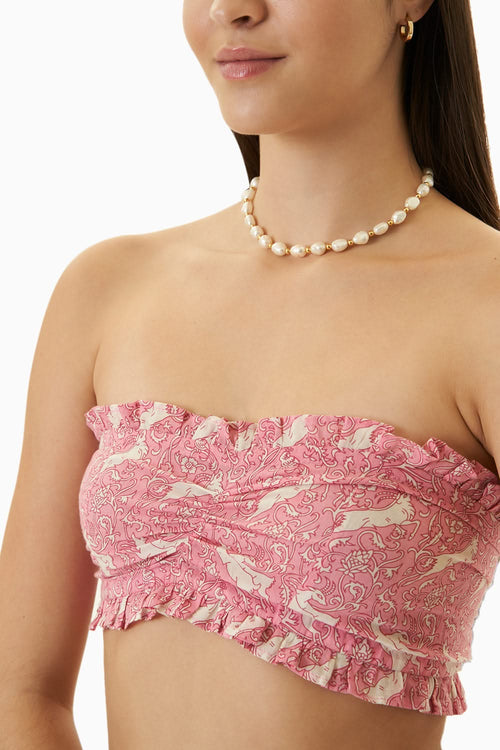 Pink Jaipur Beach Top