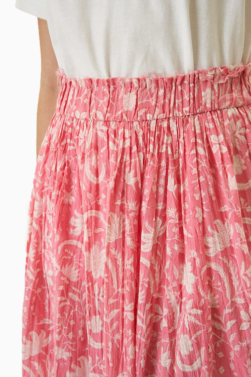 Pink Mysore Skirt