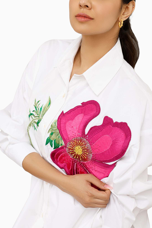Pink Poppy Oversized Shirt
