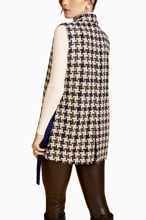 Blue Houndstound Waistcoat