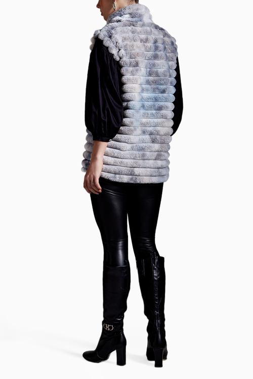 Lined Shaded Fur Jacket