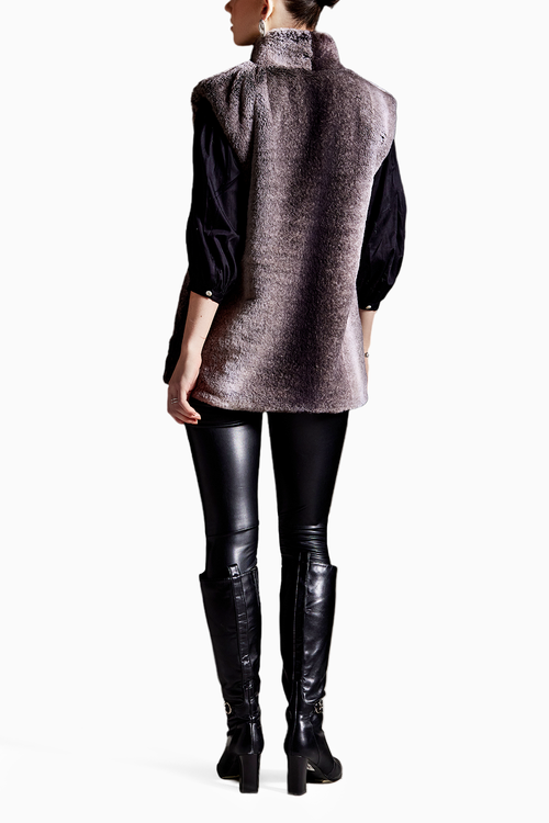 Shaded Fur Long Jacket