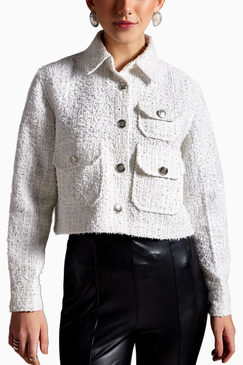 Pure Pearl Tweed Jacket