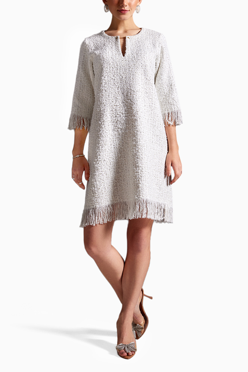 Snowfall Symphony Tweed Dress