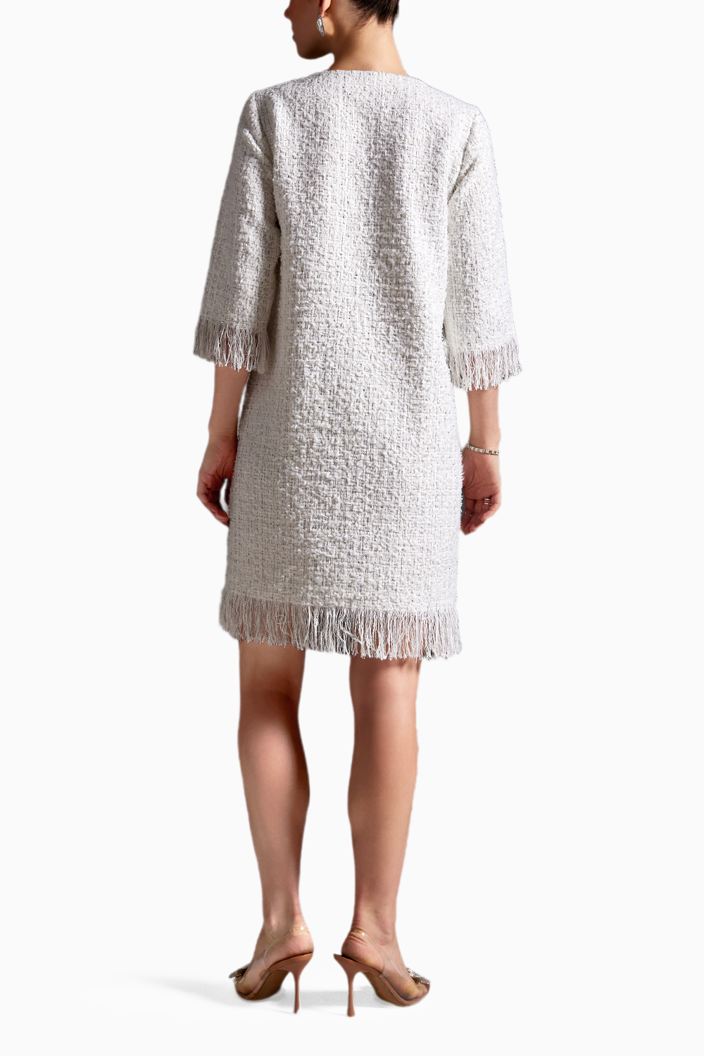 Snowfall Symphony Tweed Dress