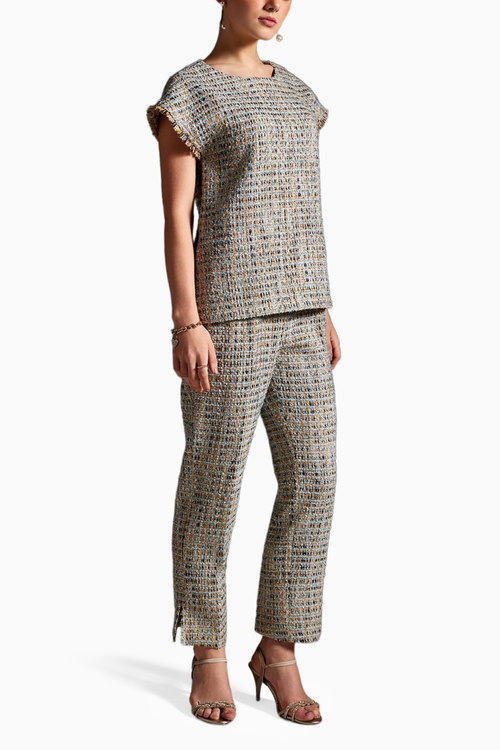 Silver Tweed Coord Set