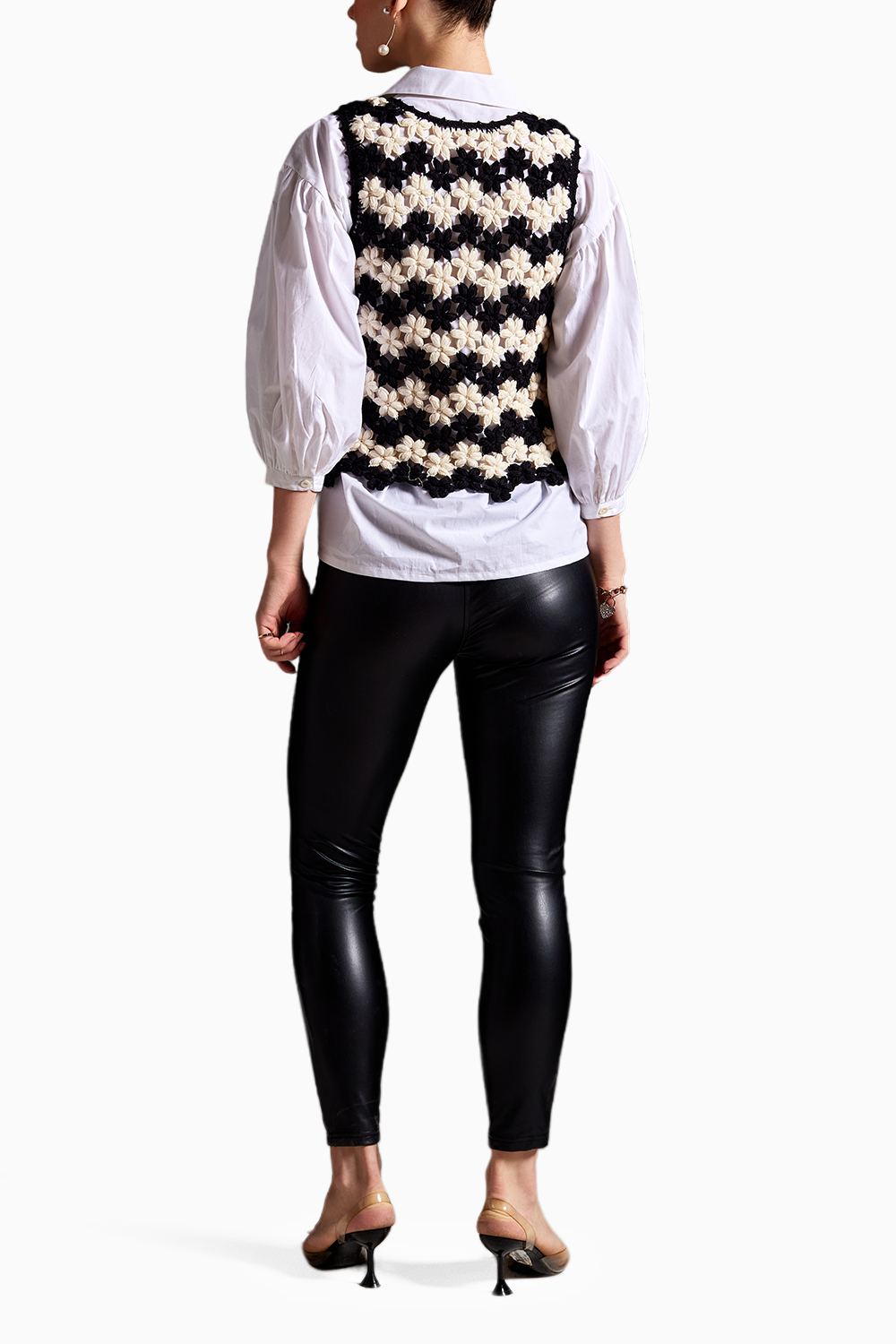 Contrast Couture Knitted Top