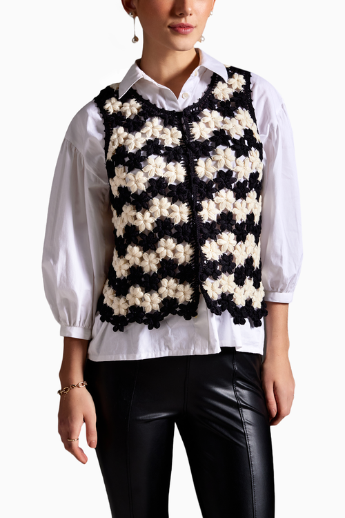Contrast Couture Knitted Top