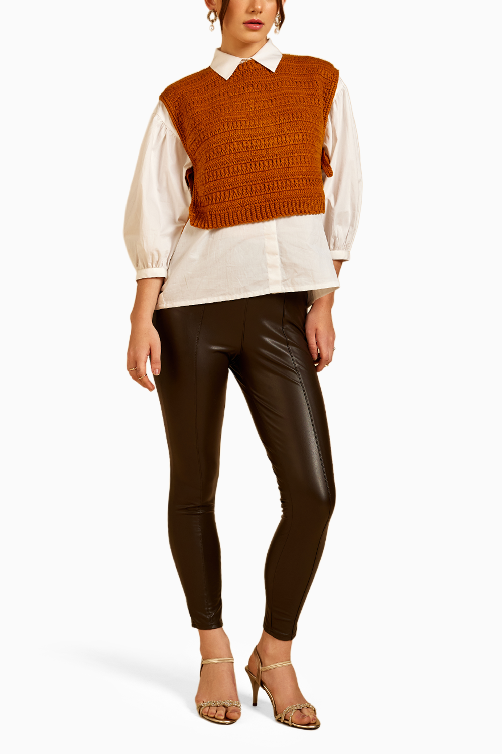 Toasty Mocha Knitted Top