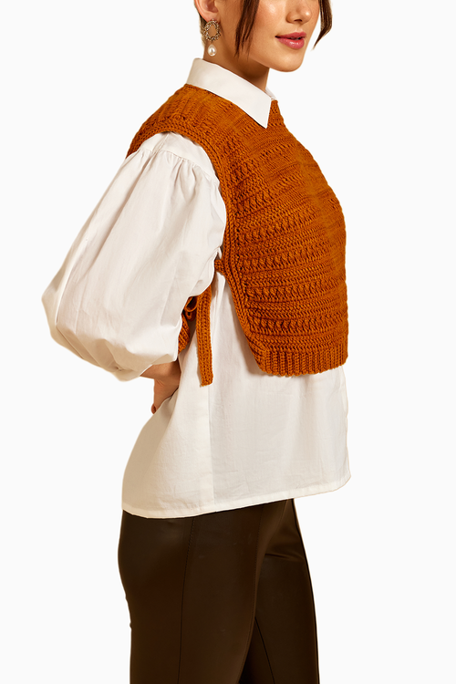 Toasty Mocha Knitted Top