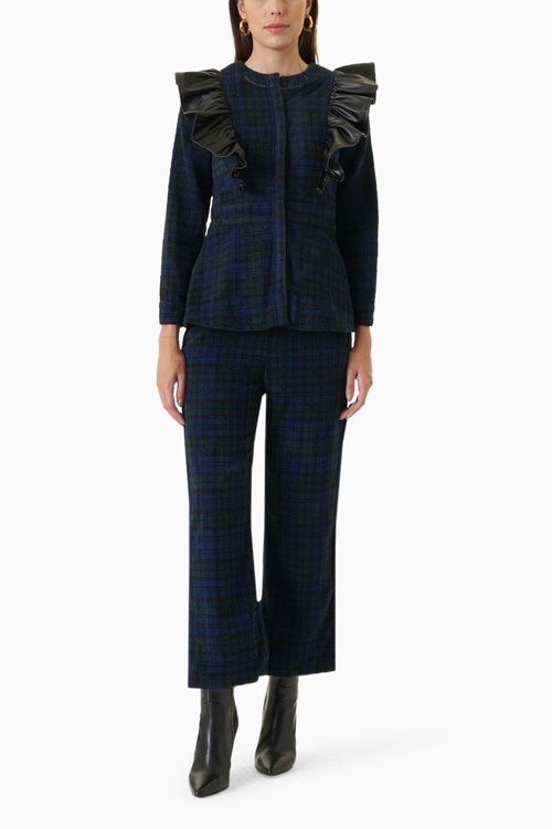Plaid Metallic Co-ord Set