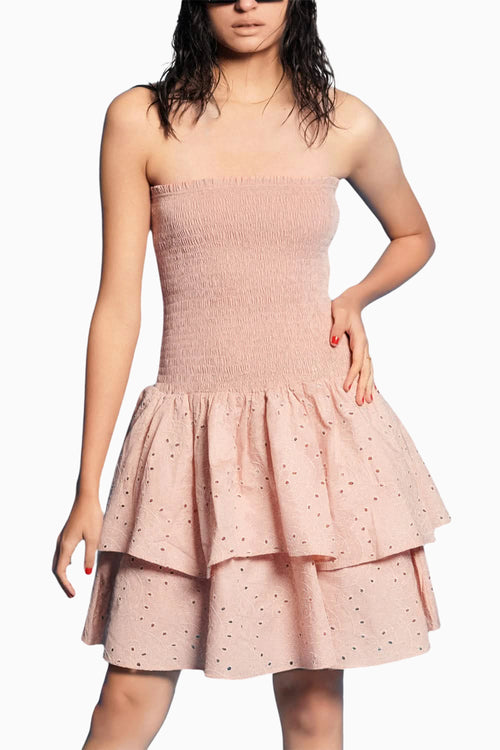 Poplin Layered Short Dress