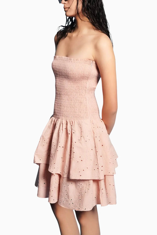 Poplin Layered Short Dress