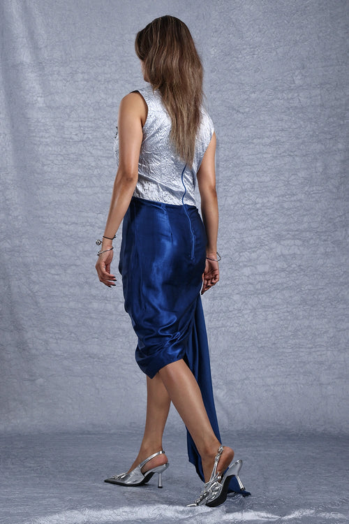 Poppy Dress With Rouched Bottom