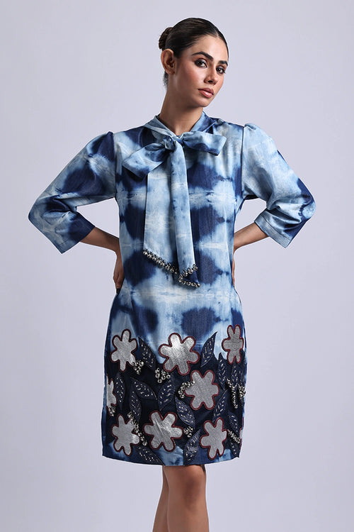 Poppy Pussy Bow Dress