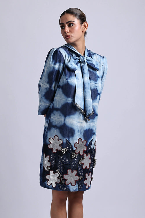 Poppy Pussy Bow Dress