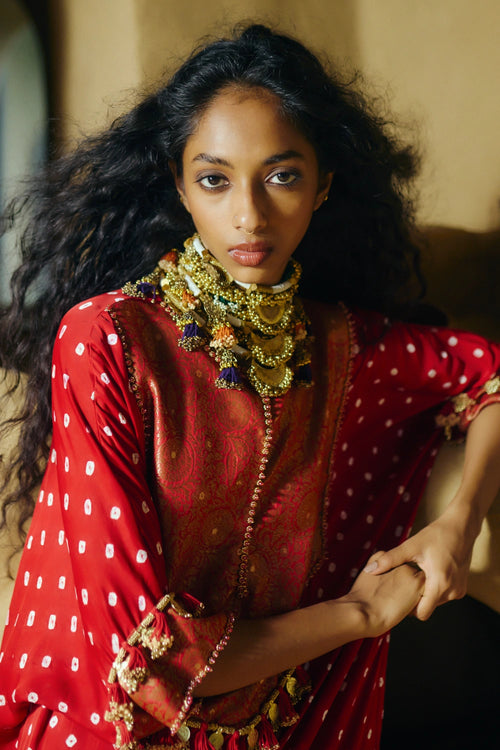 Prisha Red Co-ord Set