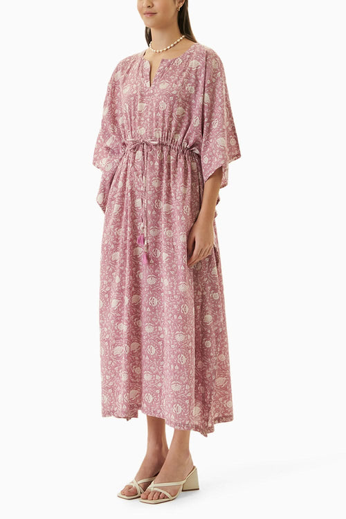 Purple Kochi Long Kaftan