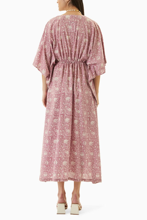 Purple Kochi Long Kaftan