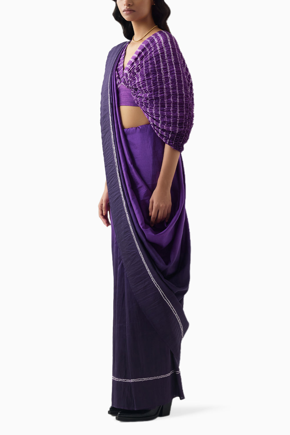 Purple Ombre Noble Saree