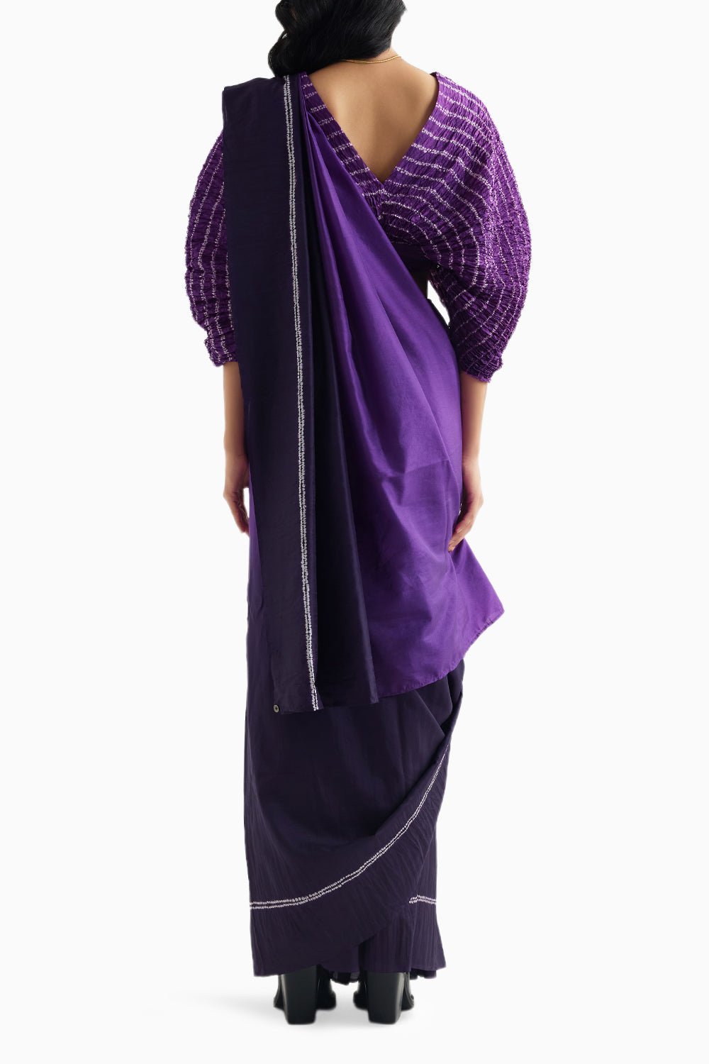 Purple Ombre Noble Saree