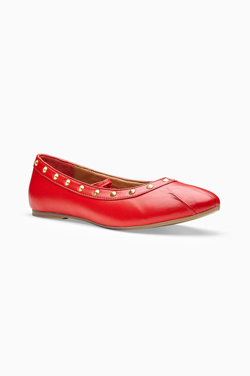 Queens Red Ballerinas Flats