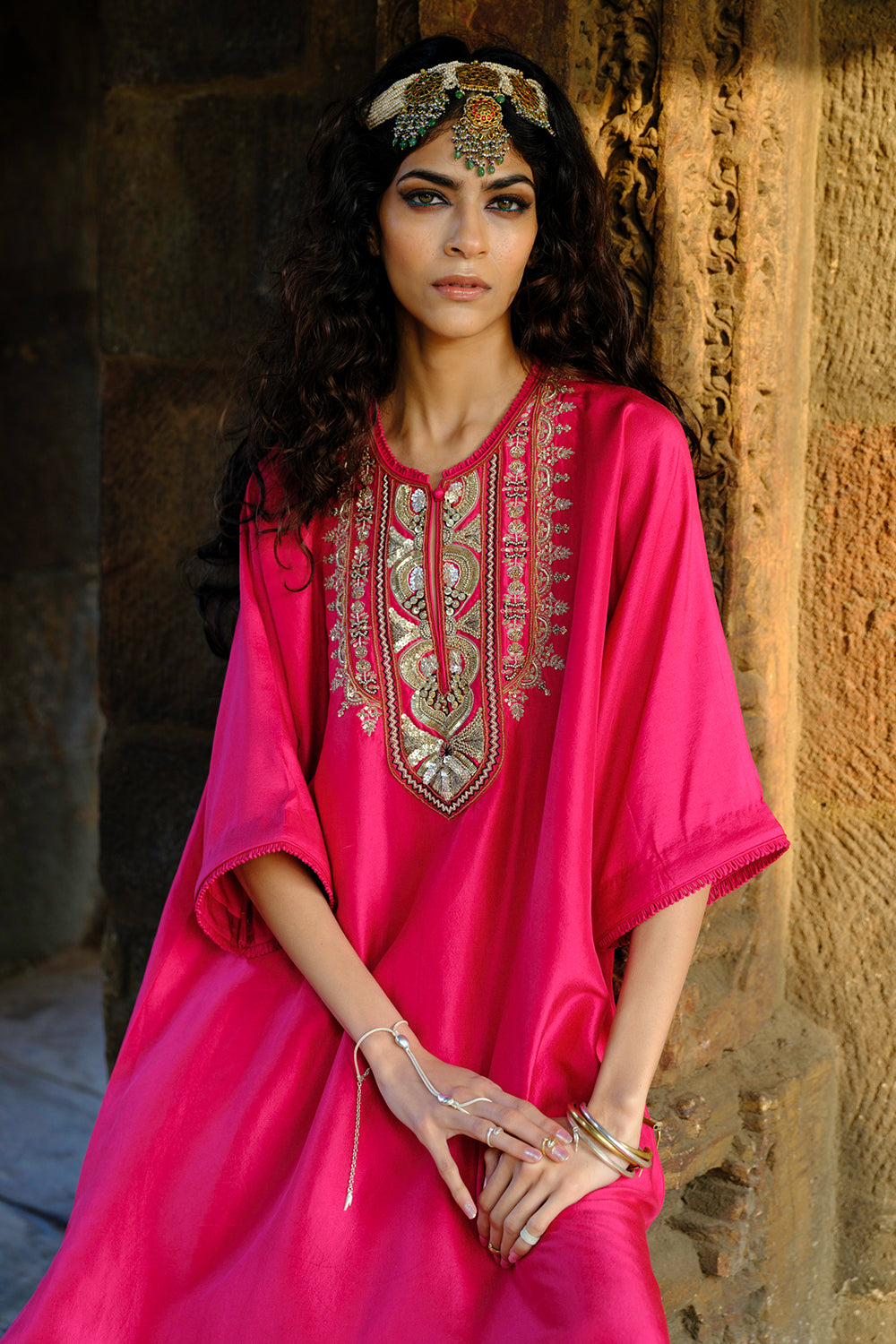 Leila Pink Kaftan
