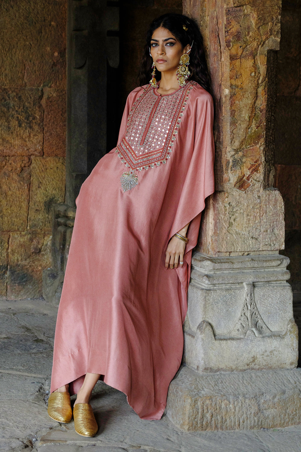 Sara Peach Kaftan