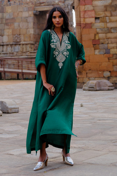 Aisha Emerald Green Kaftan