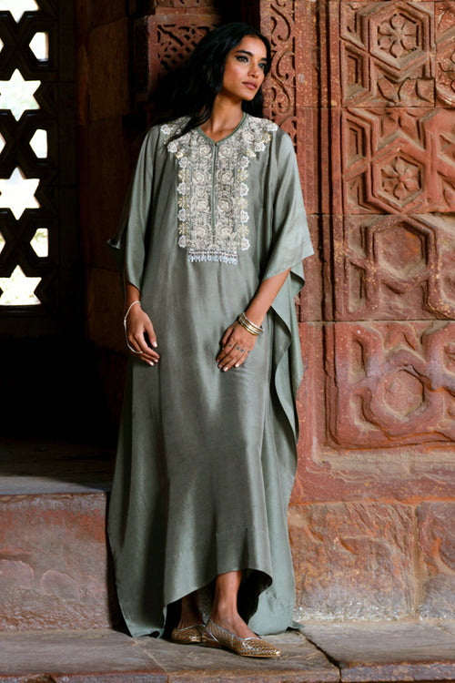 Zuri Mint Green Kaftan