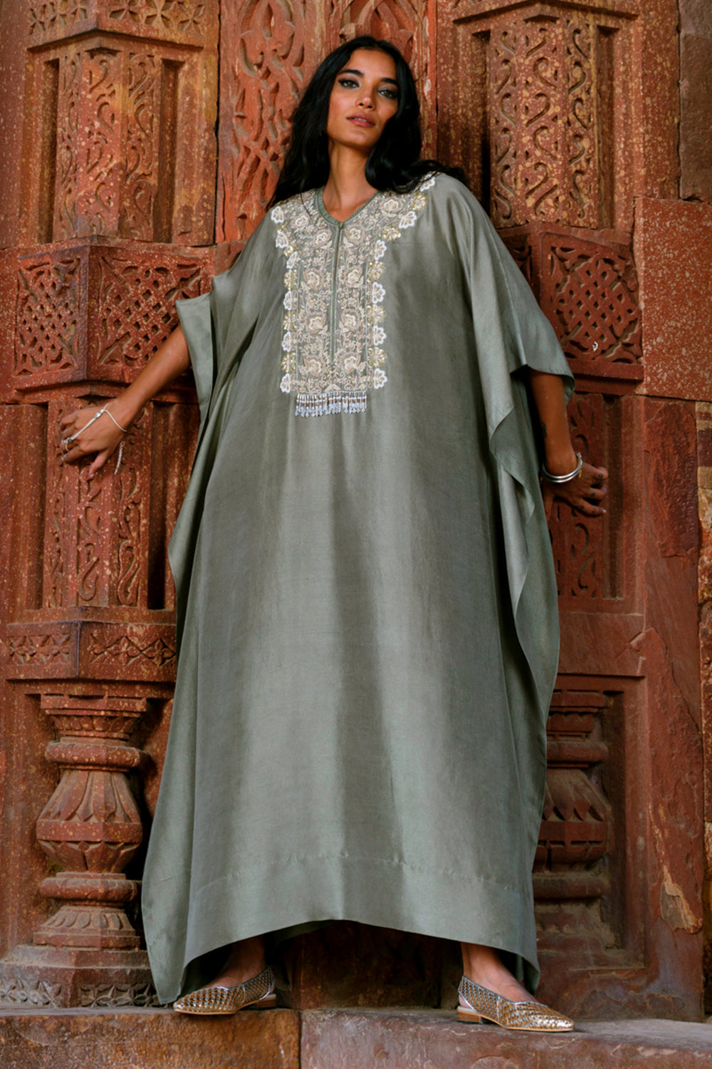 Zuri Mint Green Kaftan