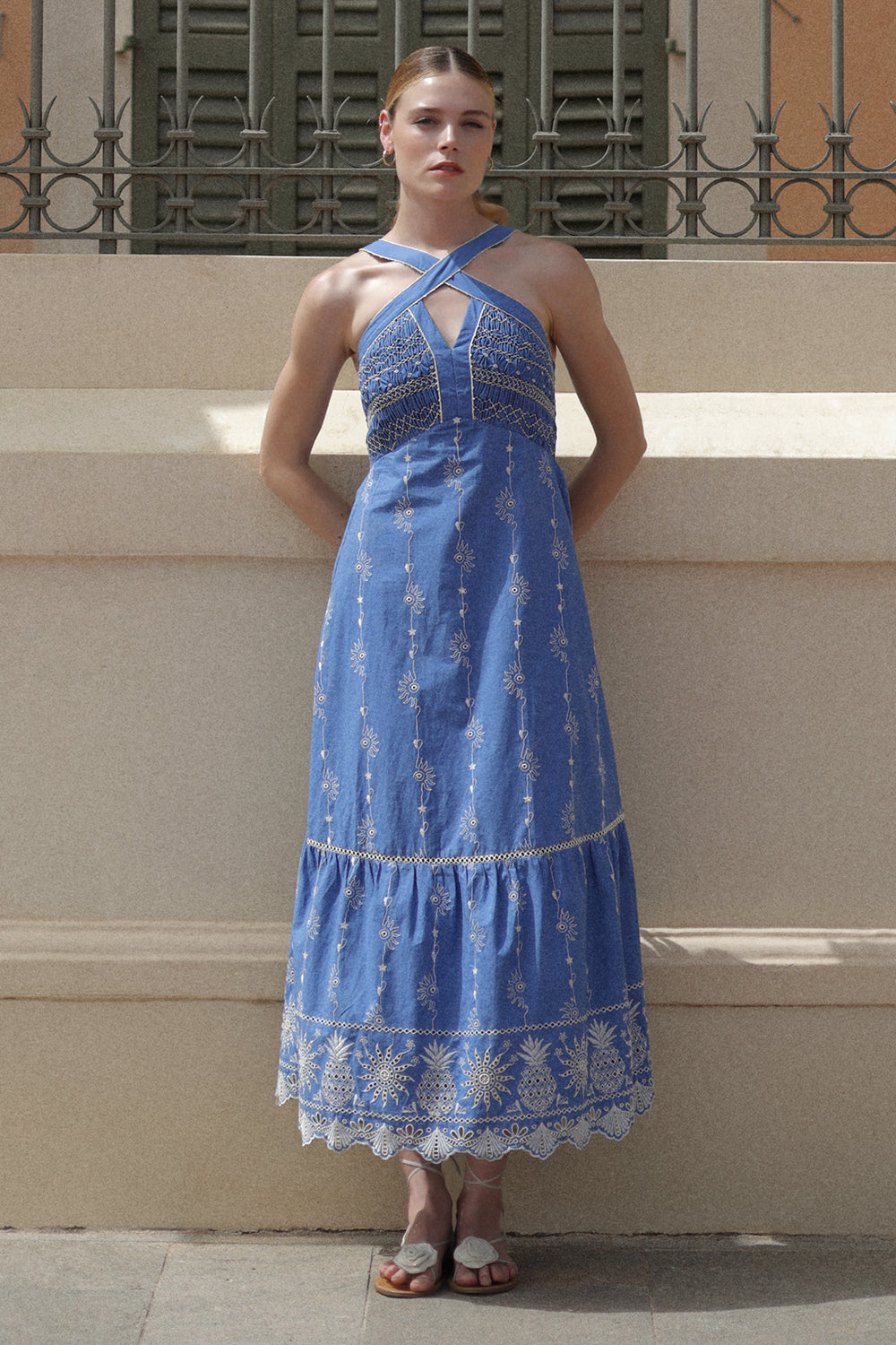 Aida Blue Maxi Dress