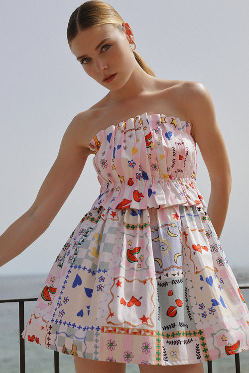 Isabella Boardgame Mini Dress