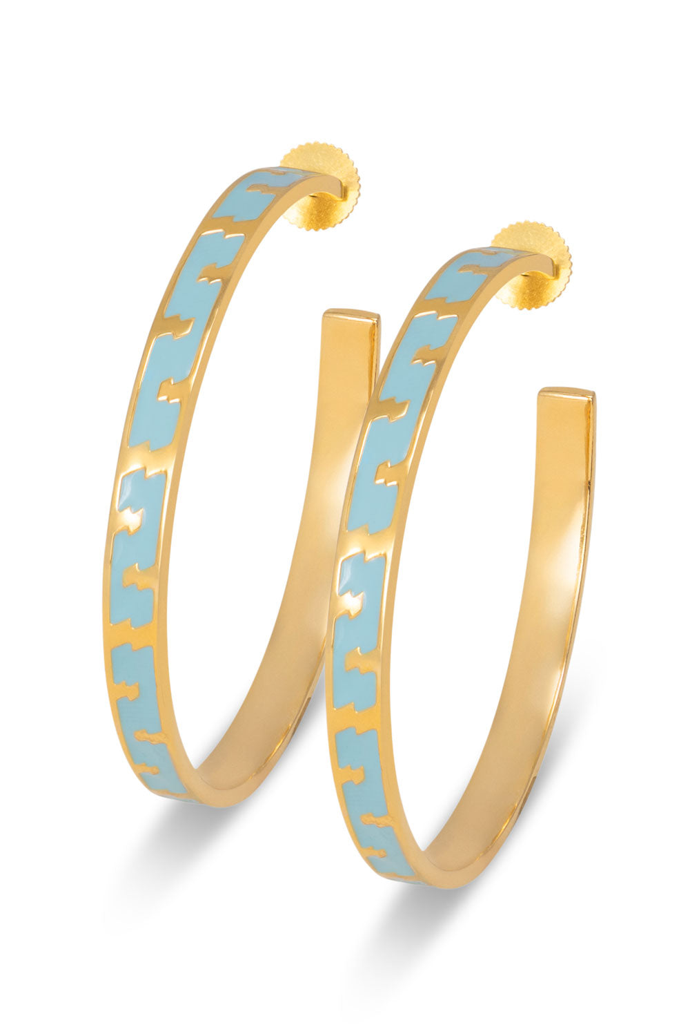 Large Ray Blue Hoops