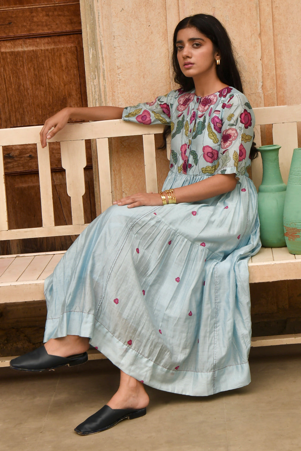 Blue Daisy Dress