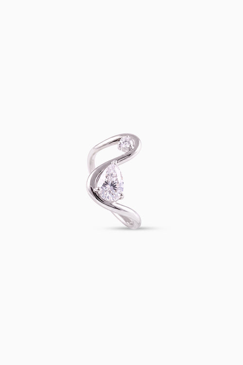 The Spiral Pear Sculpted Ring