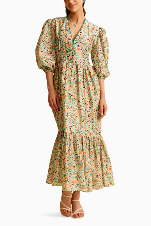 Ikkat Printed Dress