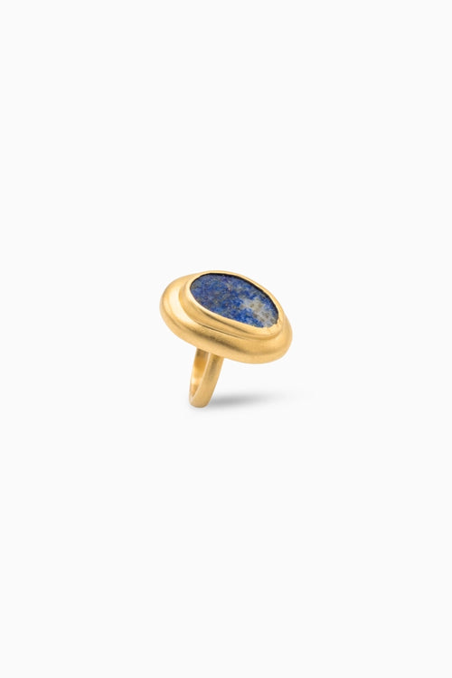 Enduring Charm Ring with Lapis Lazuli