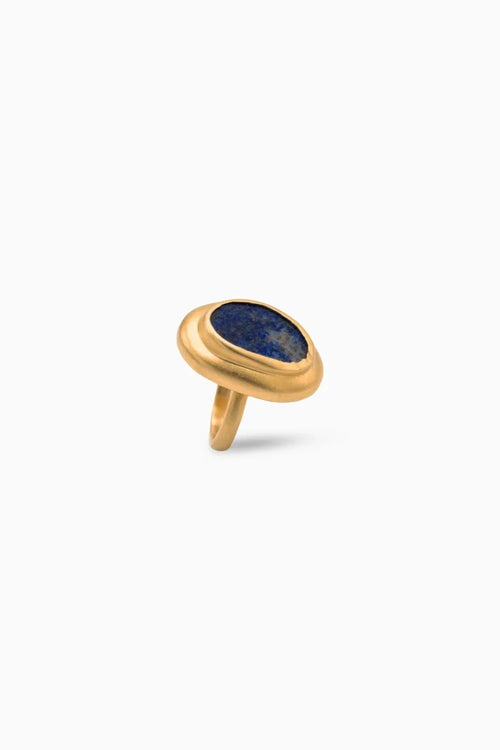 Enduring Charm Ring with Lapis Lazuli