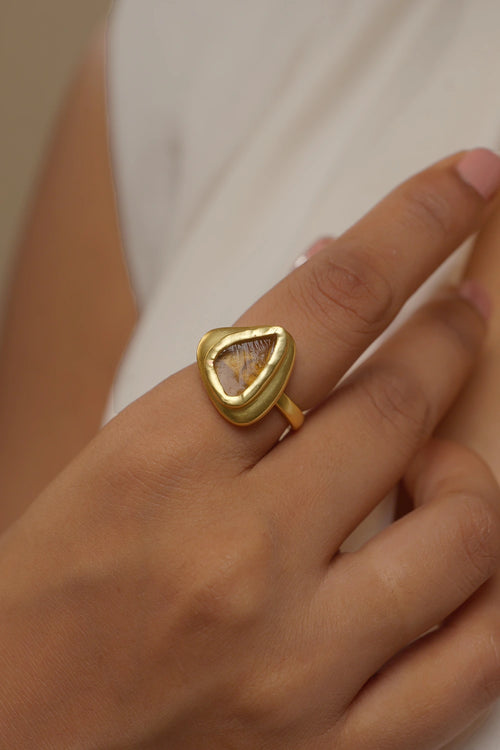 Golen Glow Ring with Citrine