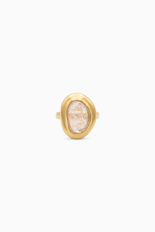 Enduring Charm Ring with Rose Quartz